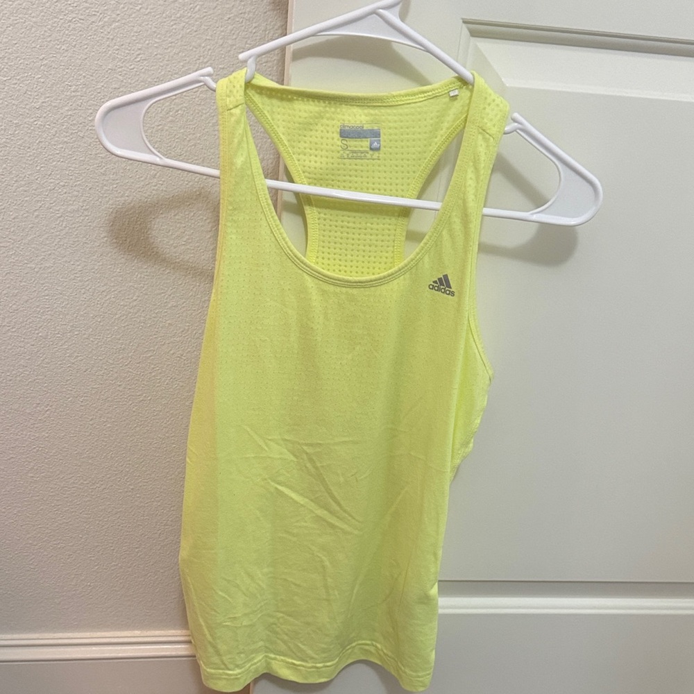 Adidas Bright Lime Green Tank Top